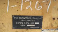 TRIO 24 X 36 SKID MOUNTED JAW CRUSHER W/FEEDER-6